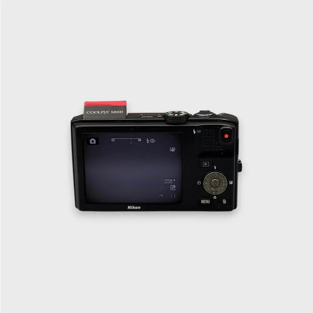 Nikon Coolpix S8100 Digital Camera | 12.1MP | Red